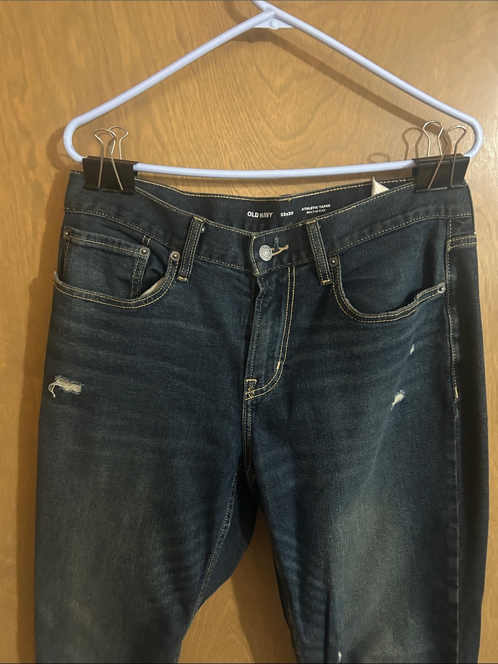 Old Navy Men's Dark Indigo Slim Straight Jeans